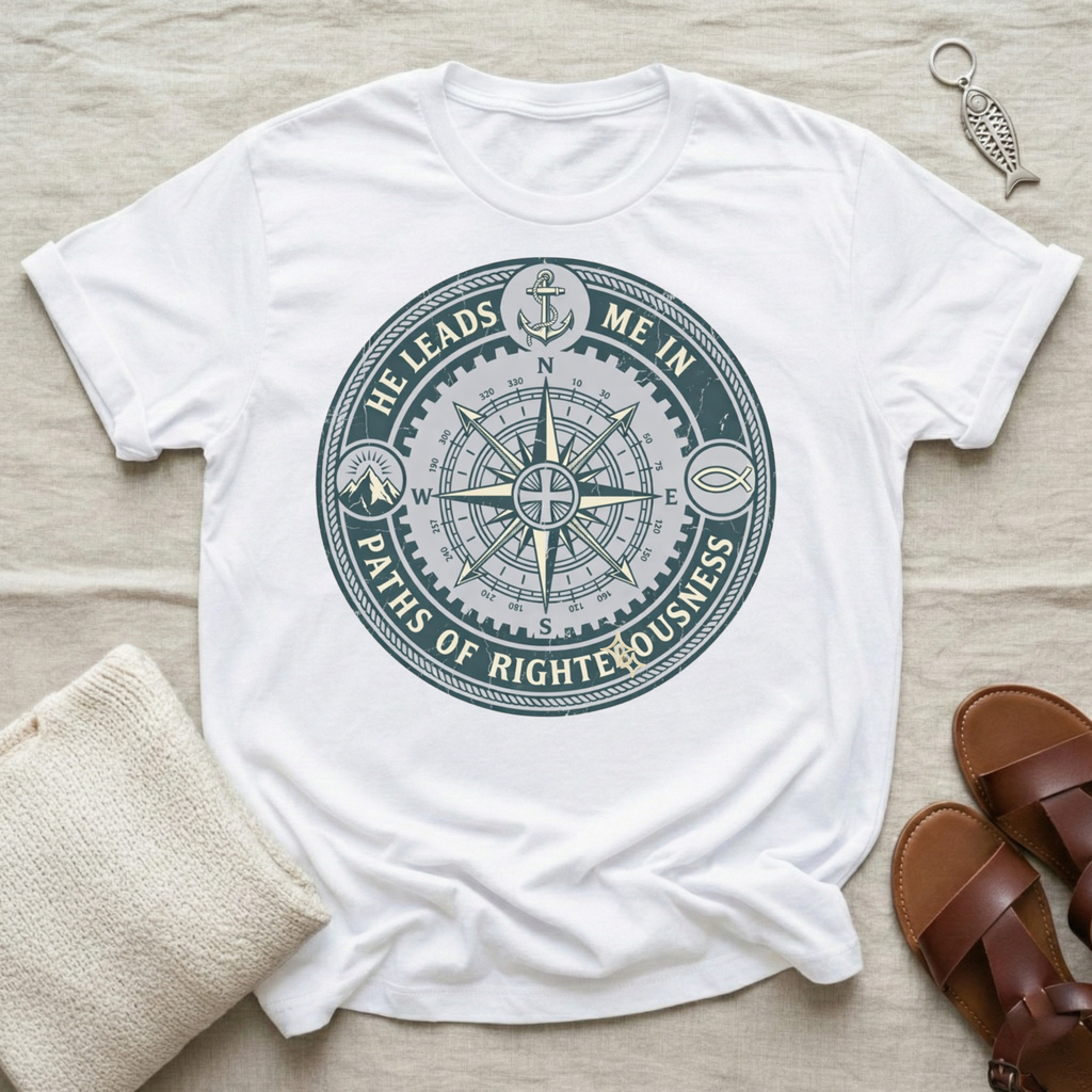 He Leads Me In The Path of Righteousness Tshirt