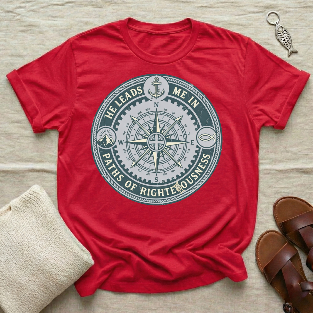 He Leads Me In The Path of Righteousness Tshirt