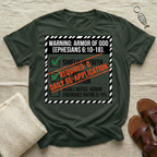 Warning - Armor of God Tshirt