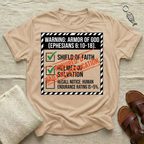 Warning - Armor of God Tshirt