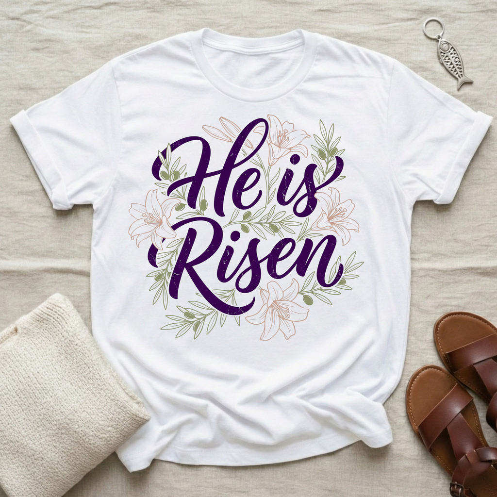 He Is Risen | Easter Tshirt