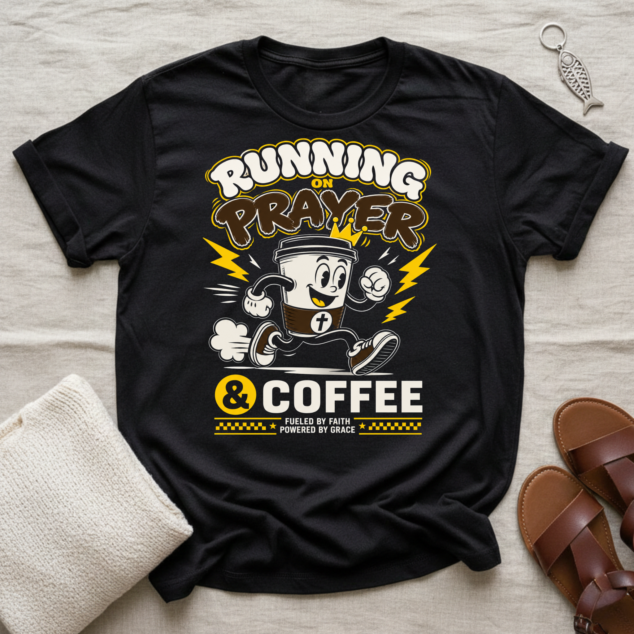 Running On Prayer Tshirt