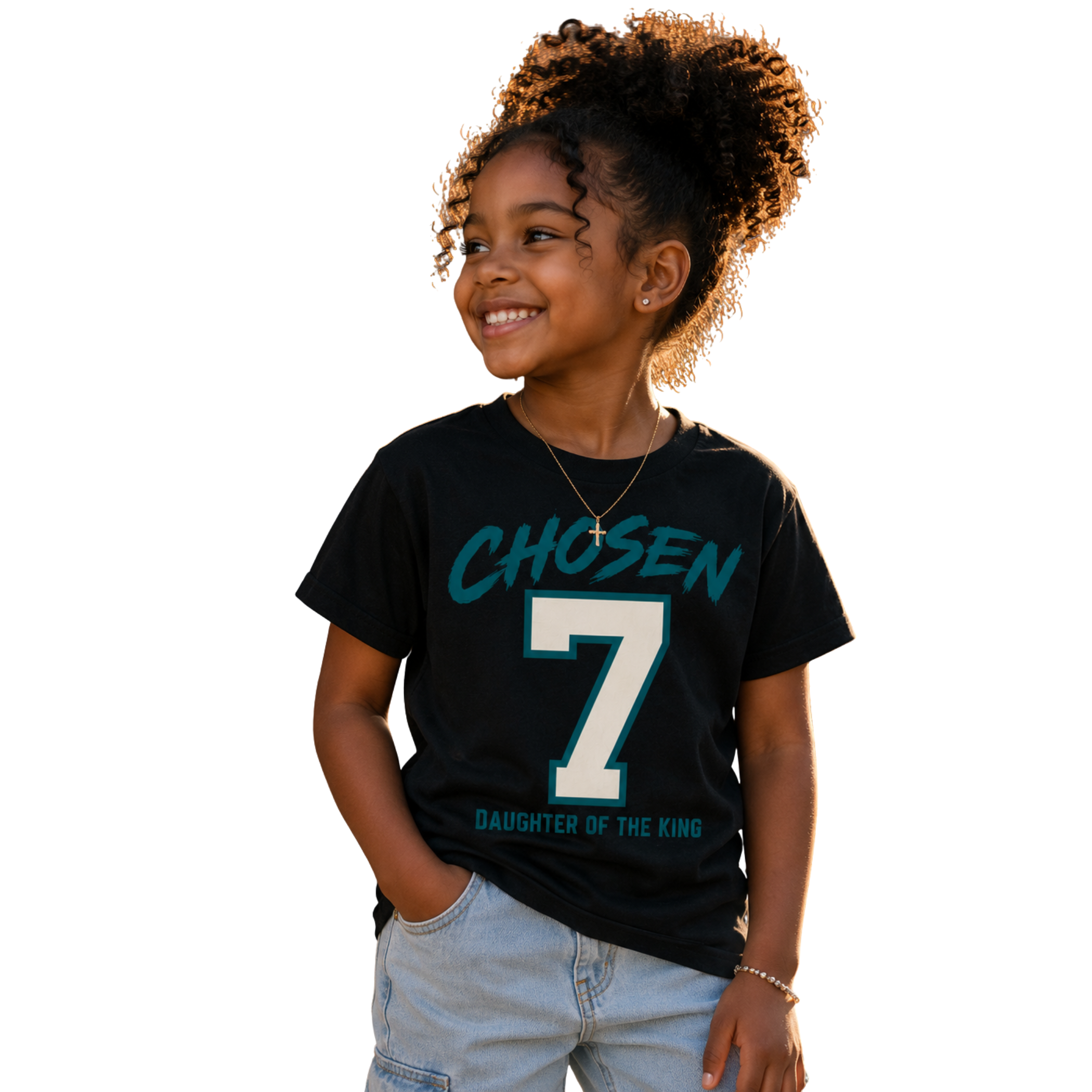 Chosen 7 Girl Birthday Tshirt