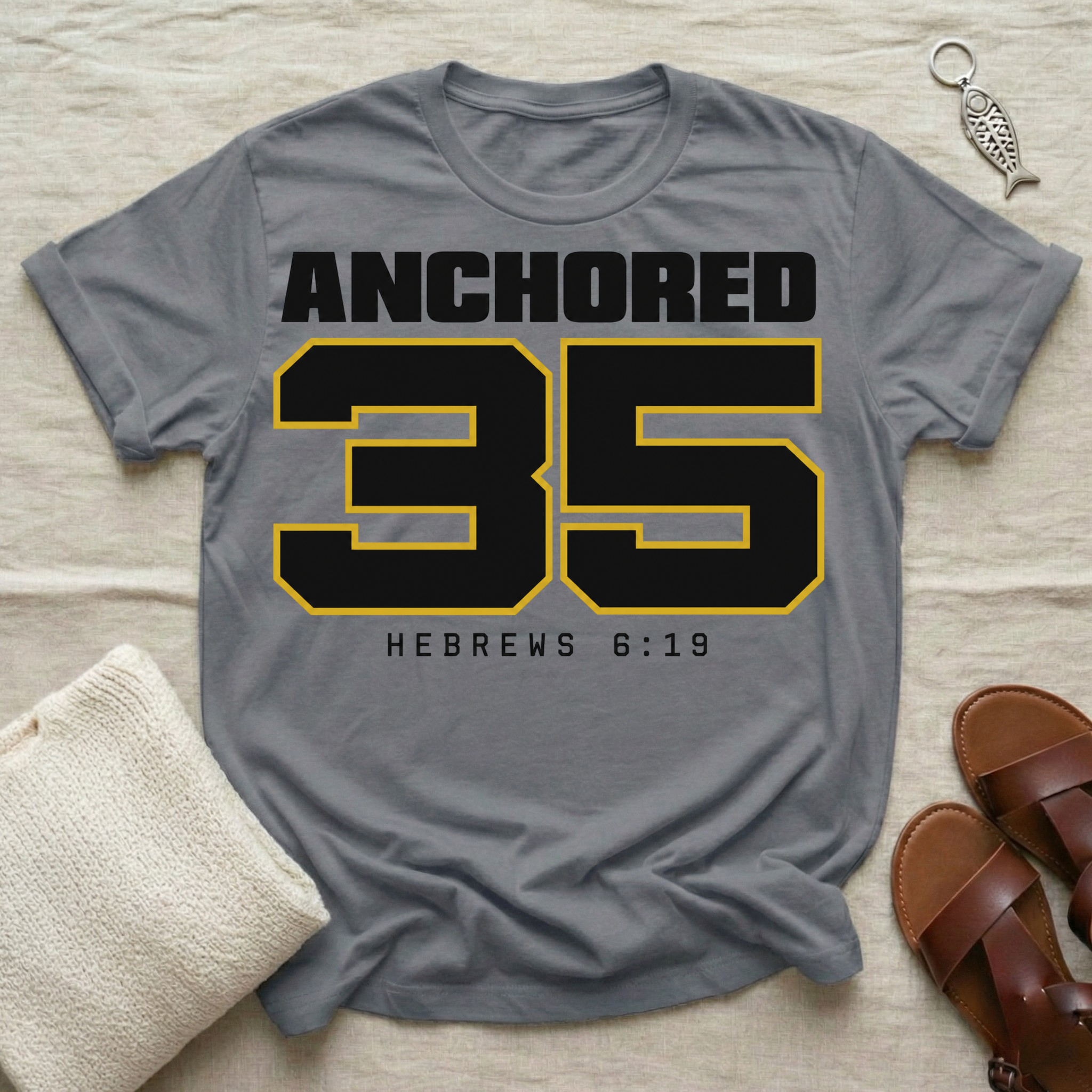 Anchored 35 Birthday Tshirt