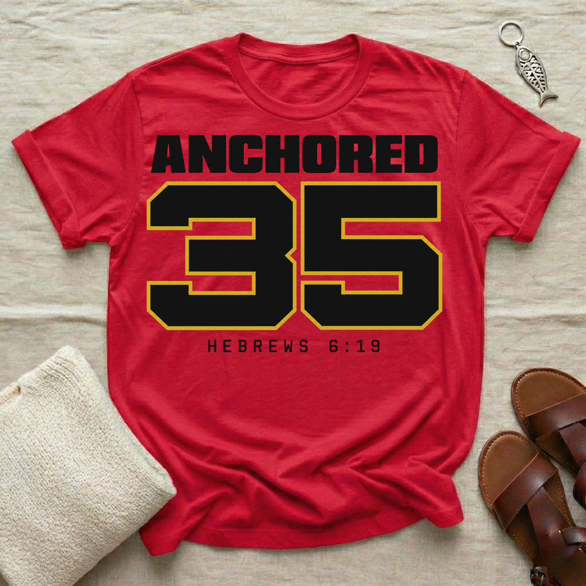 Anchored 35 Birthday Tshirt