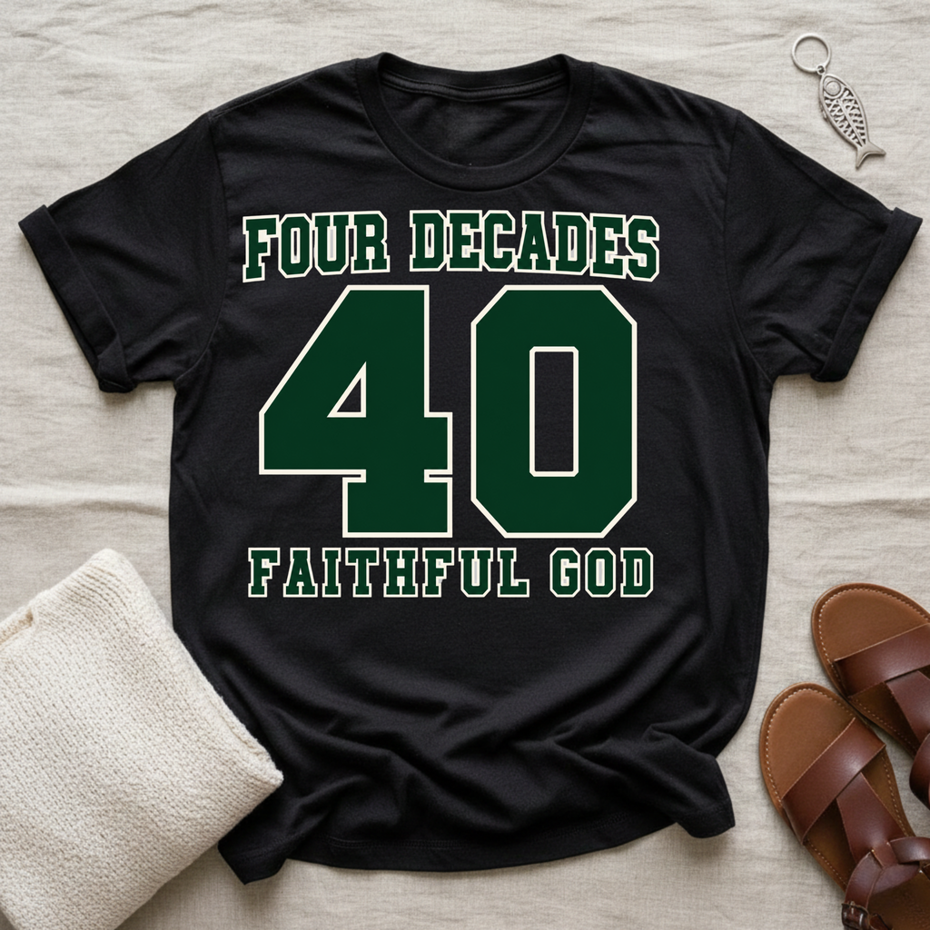 Faithful God | 40 Birthday Tshirt