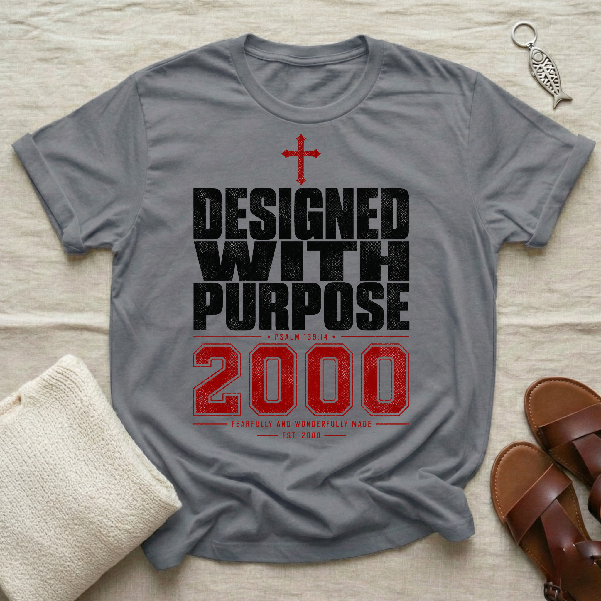 Designed With Purpose | Year 2000 Birthday Tshirt