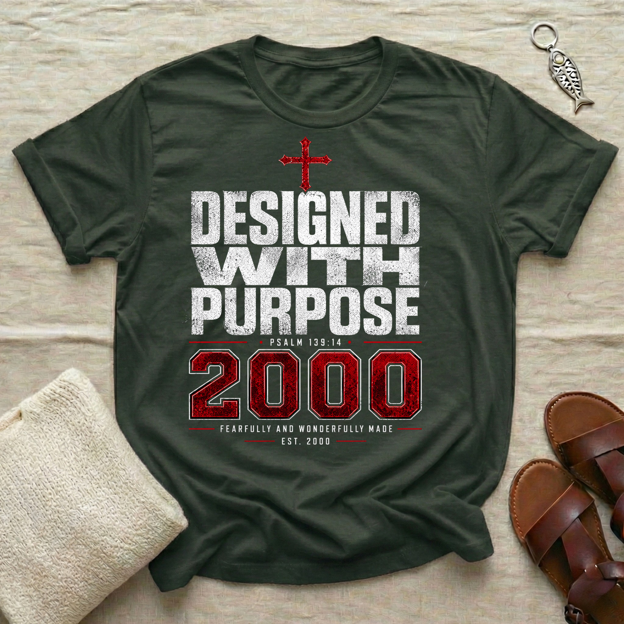Designed With Purpose | Year 2000 Birthday Tshirt