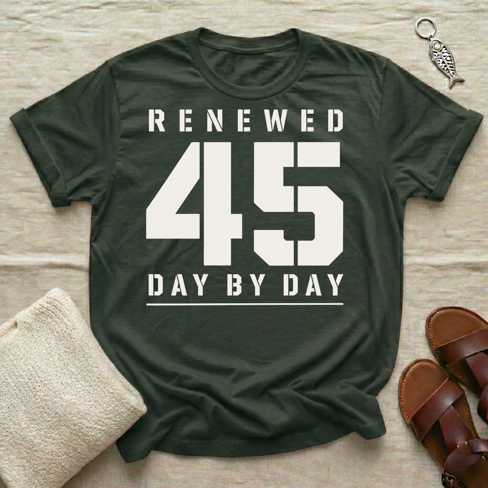 Renewed 45-Year Birthday Tshirt