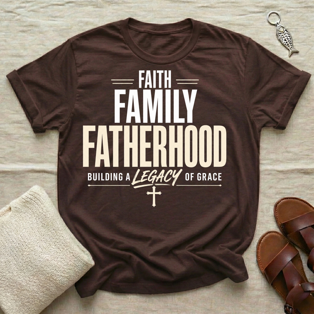 Faith Family Fatherhood Fathers' Day Tshirt