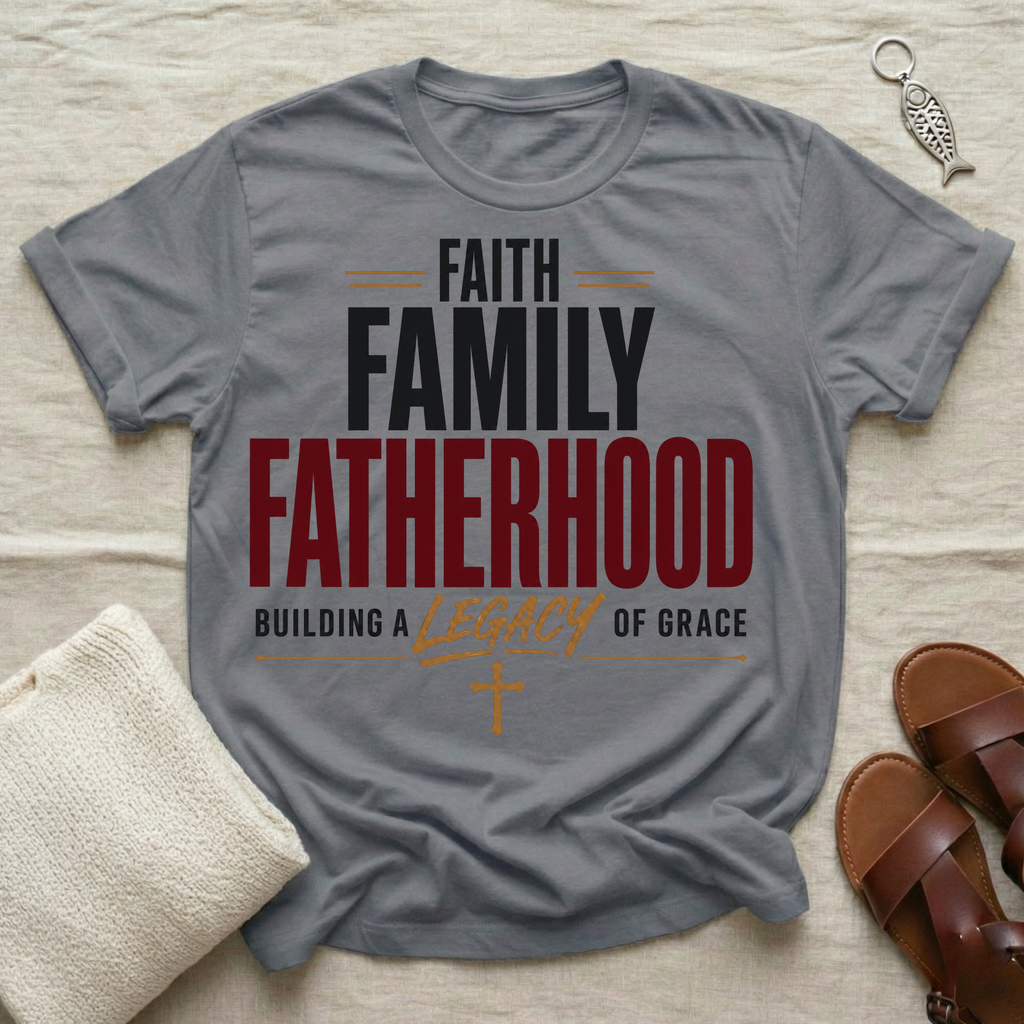 Faith Family Fatherhood Fathers' Day Tshirt