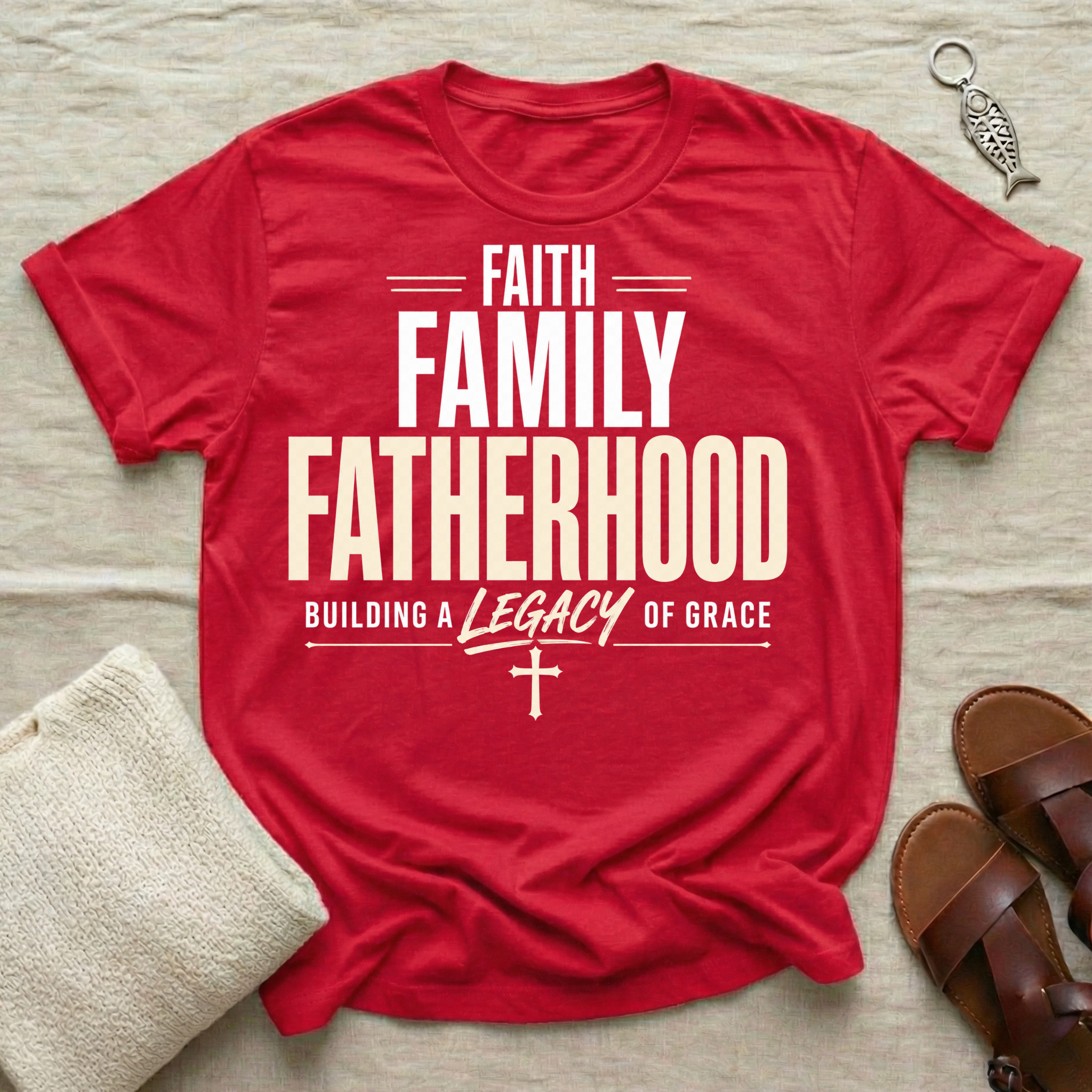 Faith Family Fatherhood Fathers' Day Tshirt