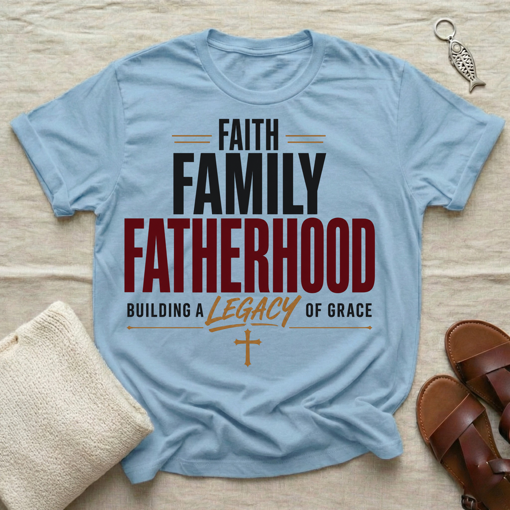 Faith Family Fatherhood Fathers' Day Tshirt