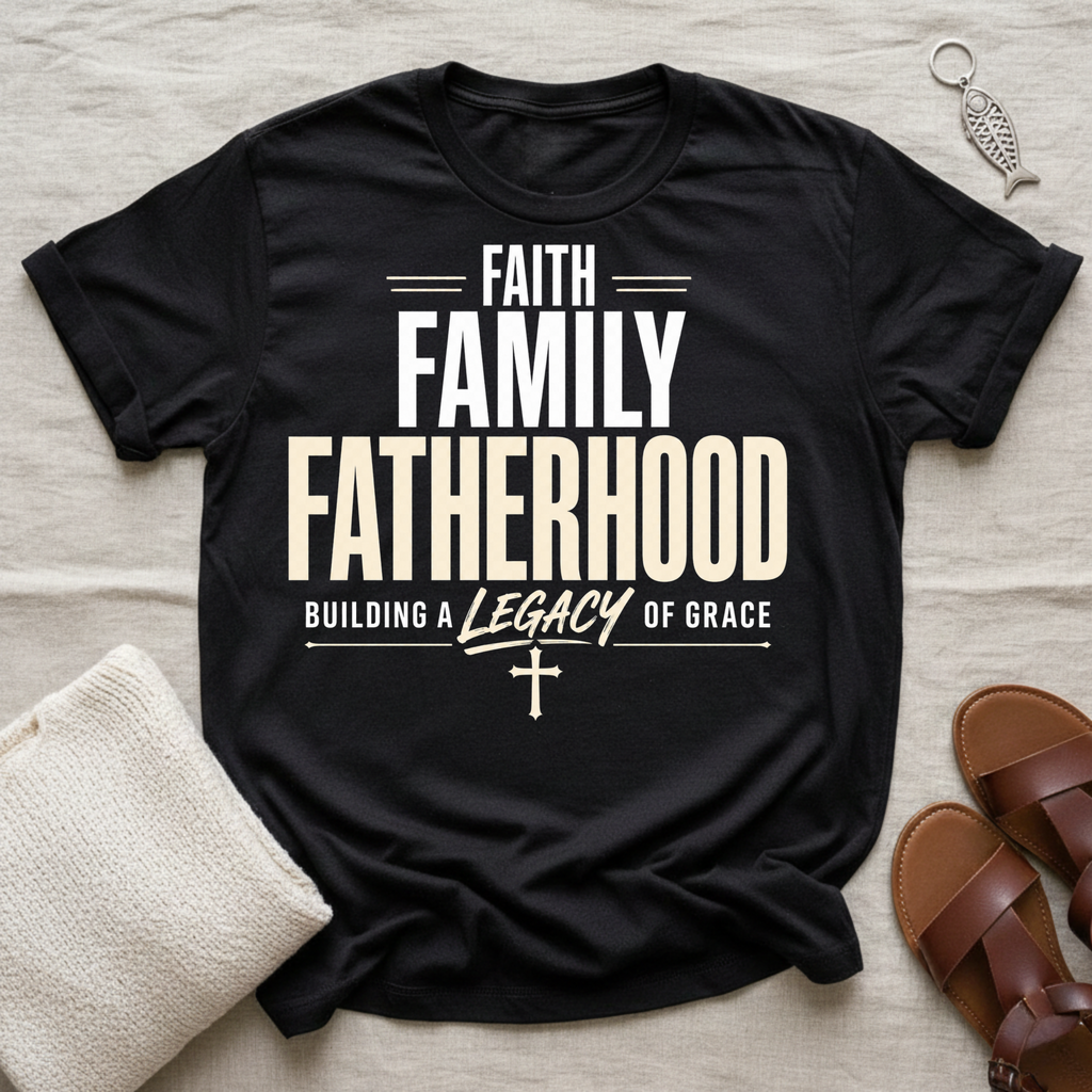 Faith Family Fatherhood Fathers' Day Tshirt