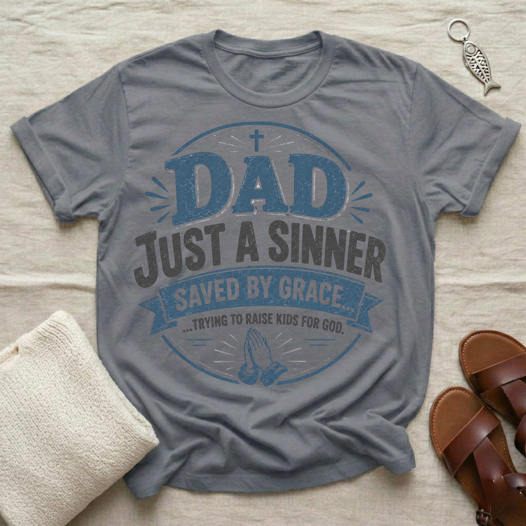 Dad Just A Sinner Tshirt
