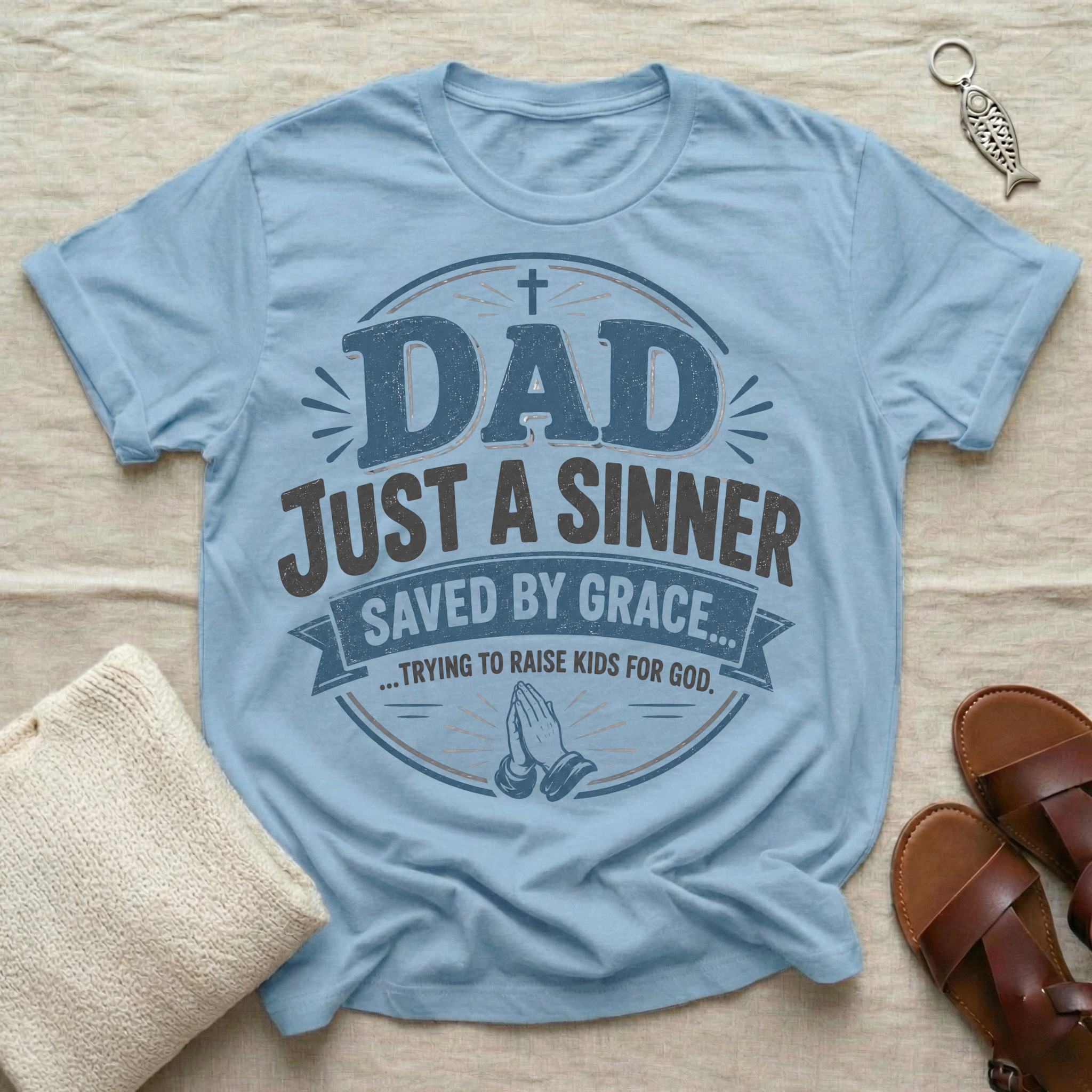 Dad Just A Sinner Tshirt