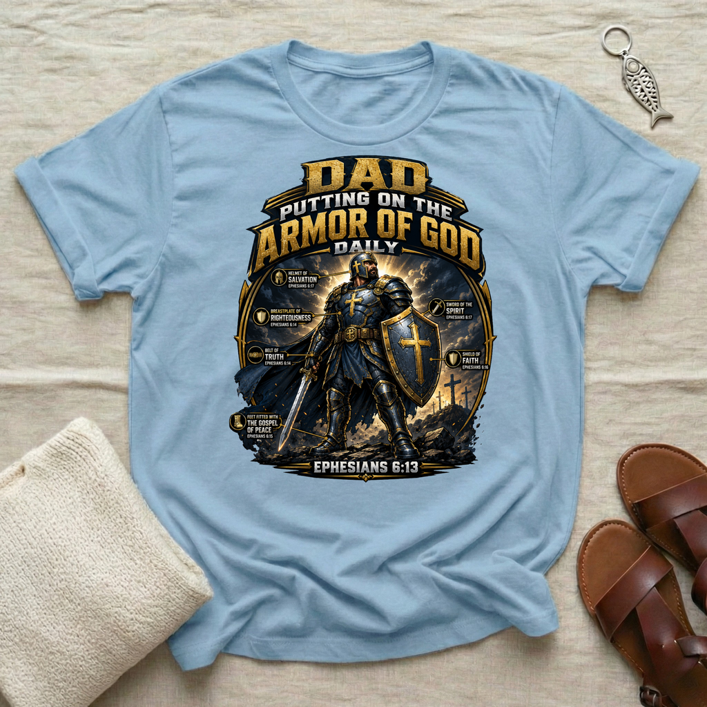 Dad Putting On The Armor Tshirt