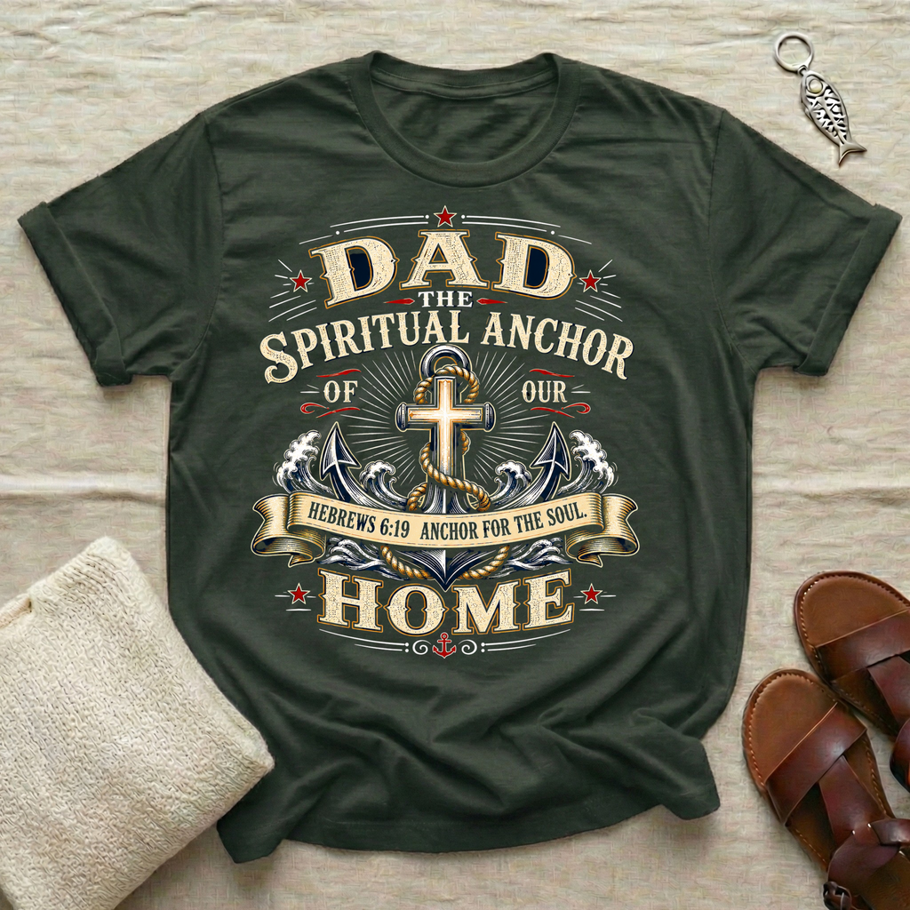 Dad The Spiritual Anchor Tshirt