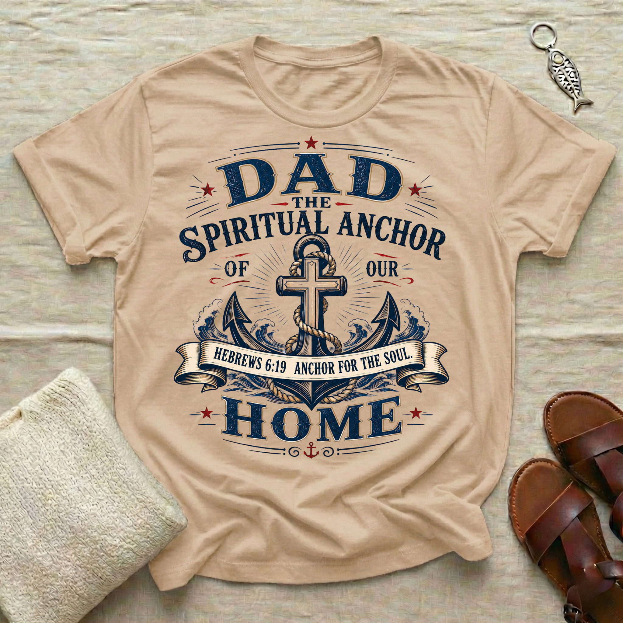 Dad The Spiritual Anchor Tshirt