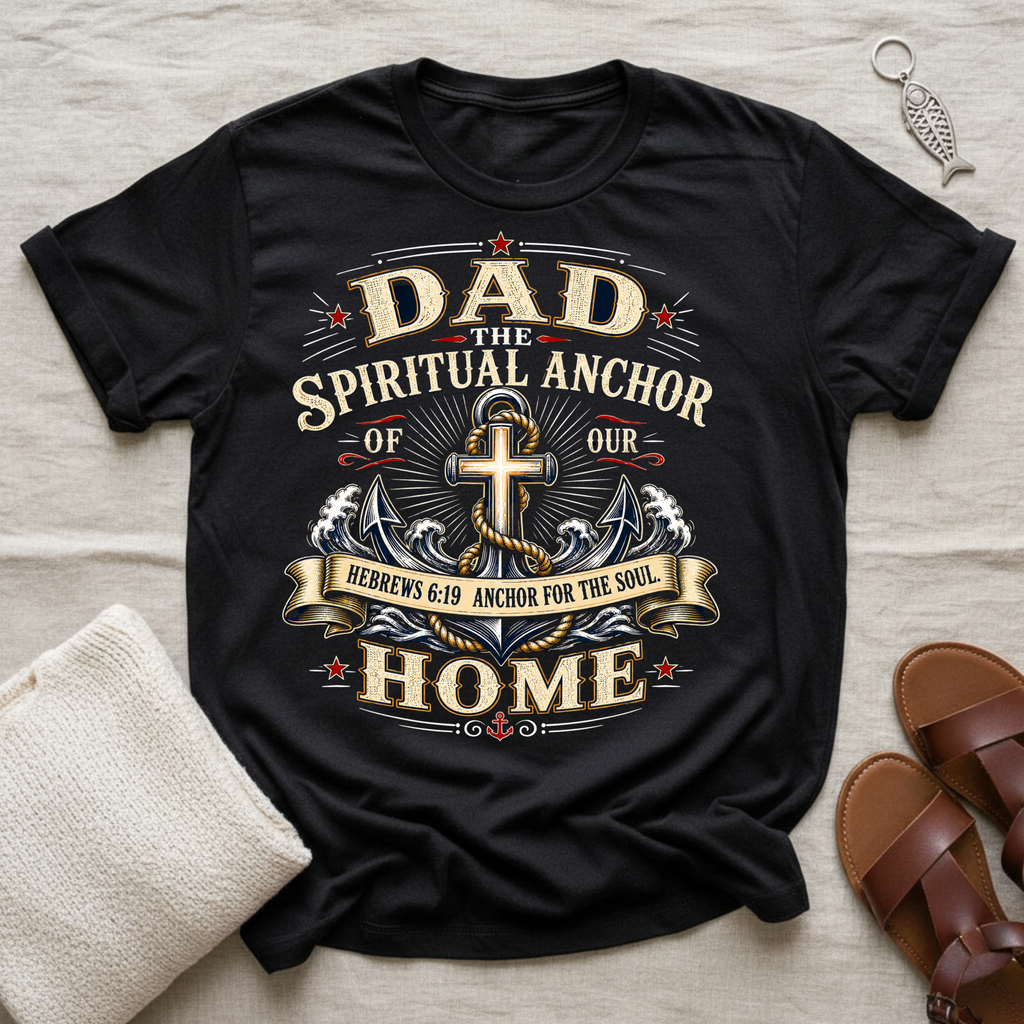 Dad The Spiritual Anchor Tshirt